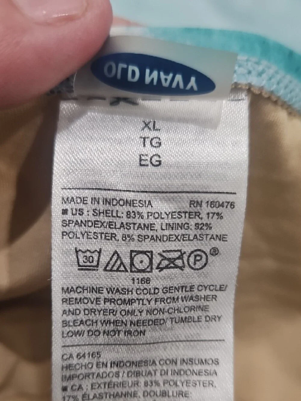 Old Navy Blue Teal Tie-Dye Girls Swim Bikini